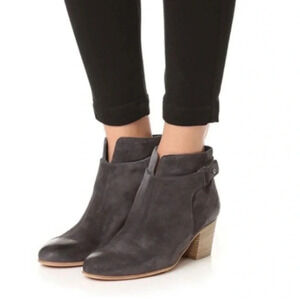 Vince Harriet Suede Gray Limestone Booties Size 7M
